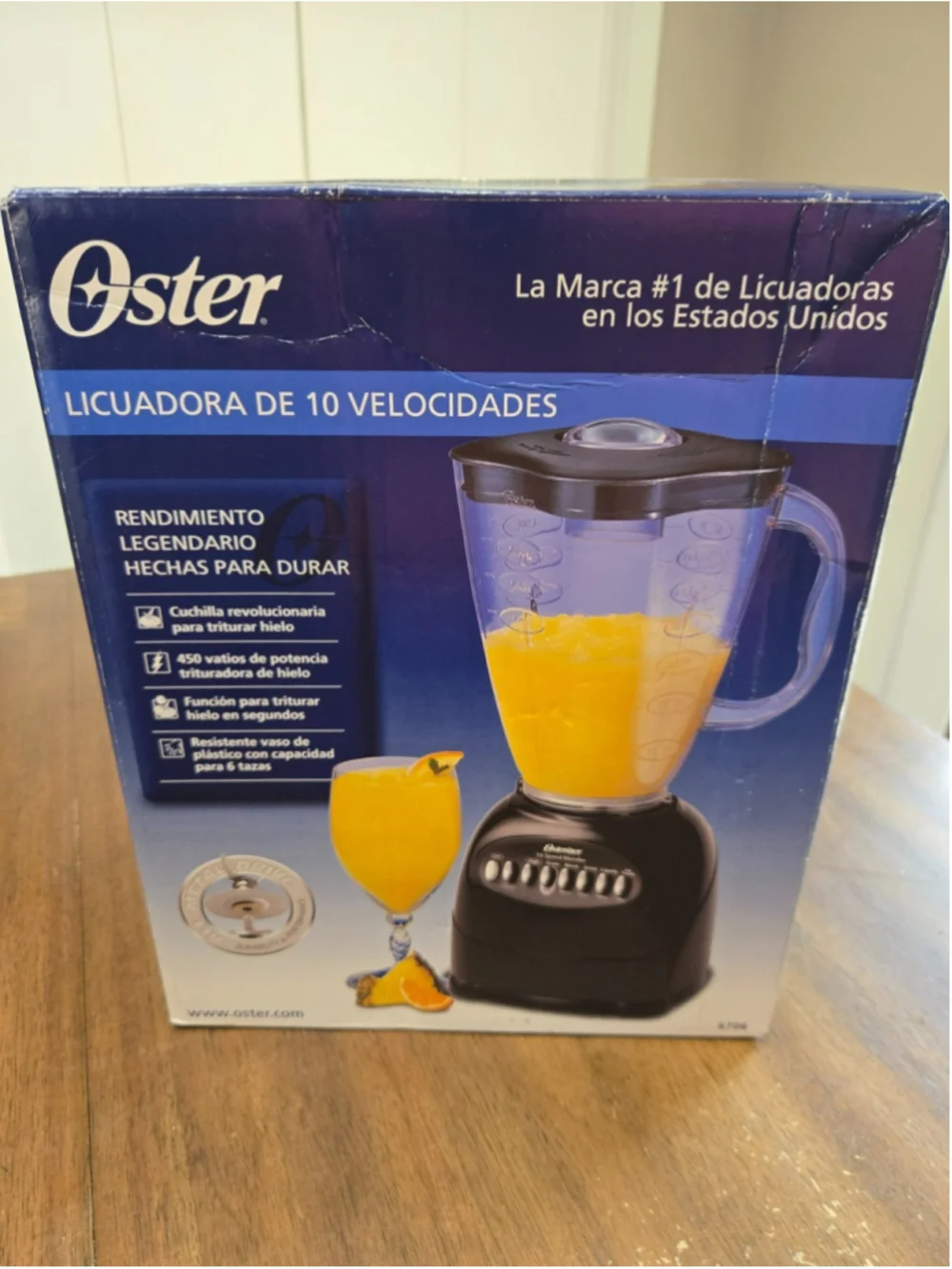 Oster Simple Blend 10 Speed Blender Black 450W 6-Cup Plastic Jar 6706 NEW SEALED